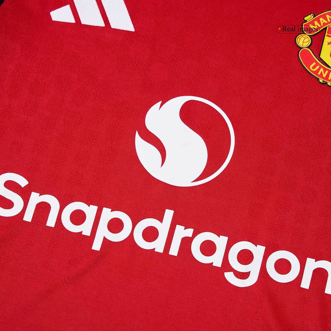 Męska Koszulka Domowa Manchester United B.FERNANDES #8 Wersja Piłkarska 2025/26 - Slim Fit - Topowe Koszulki Pilkarskie Sklep Internetowy