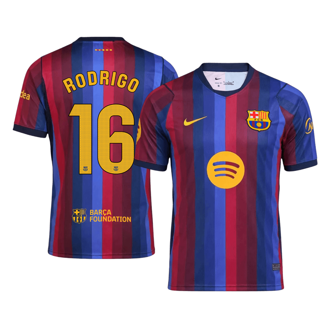 Męska koszulka Barcelony domowa RODRIGO #16 2026/27