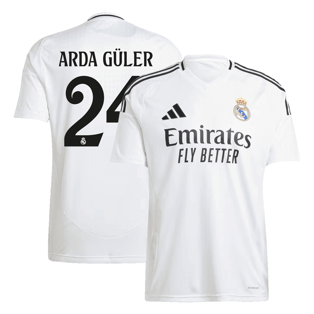 Męska Wysokiej jakości koszulka piłkarska Realu Madryt Arda Guler #24 Home 2024/25 - Topowe Koszulki Pilkarskie Sklep Internetowy