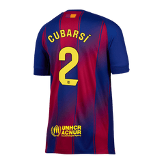 Męska Koszulka Domowa Barcelona CUBARSÍ #2 2025/26