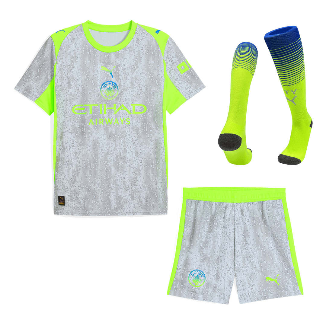 Manchester City Auswärtstrikot (Trikot + Shorts + Stutzen) 2025/26