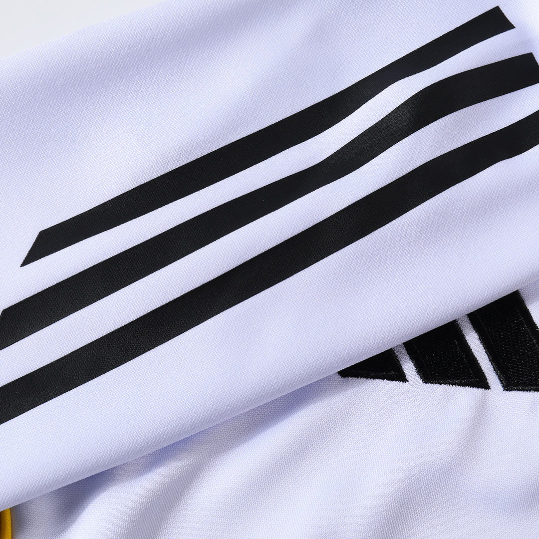 Juniorski Real Madrid Bluza z zamkiem Komplet Dresowy 2025/26 Biały