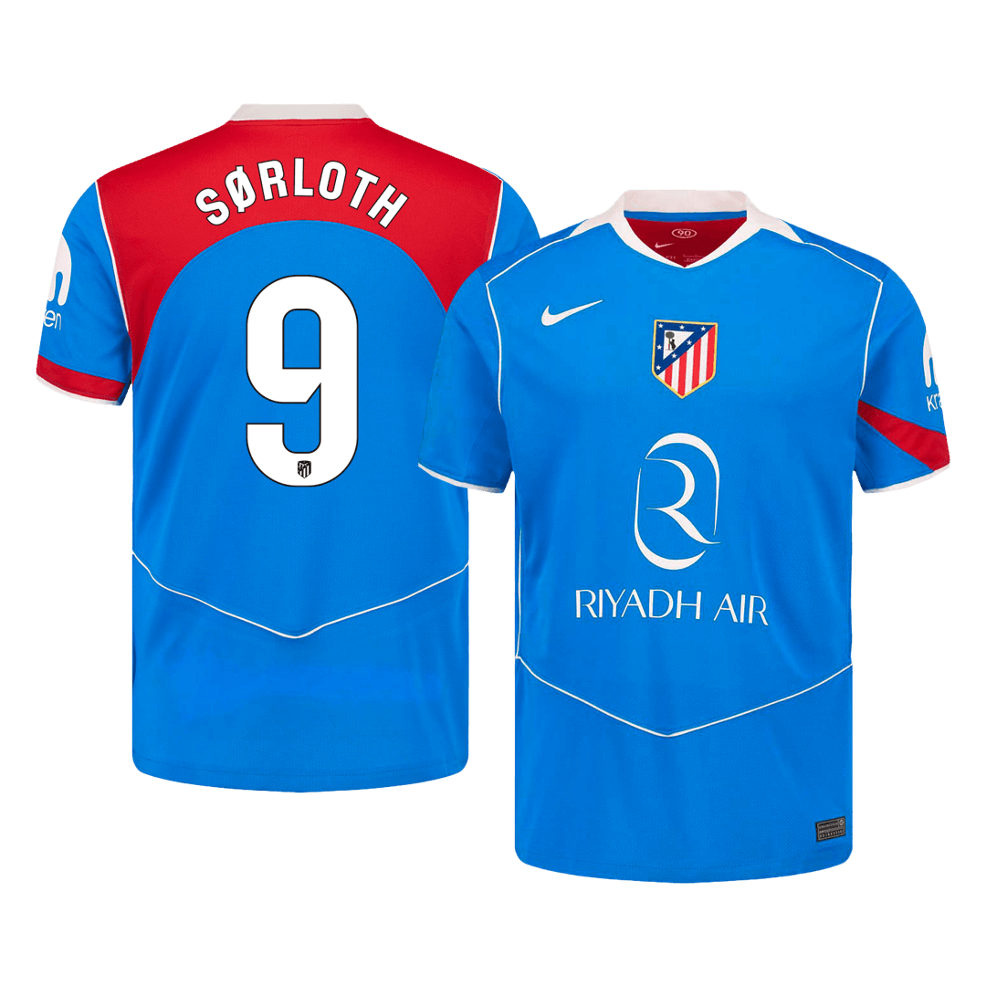 Męska Koszulka Trzecia Wyjazdowa Atletico Madrid SØRLOTH #9 2025/26