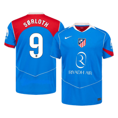 Męska Koszulka Trzecia Wyjazdowa Atletico Madrid SØRLOTH #9 2025/26
