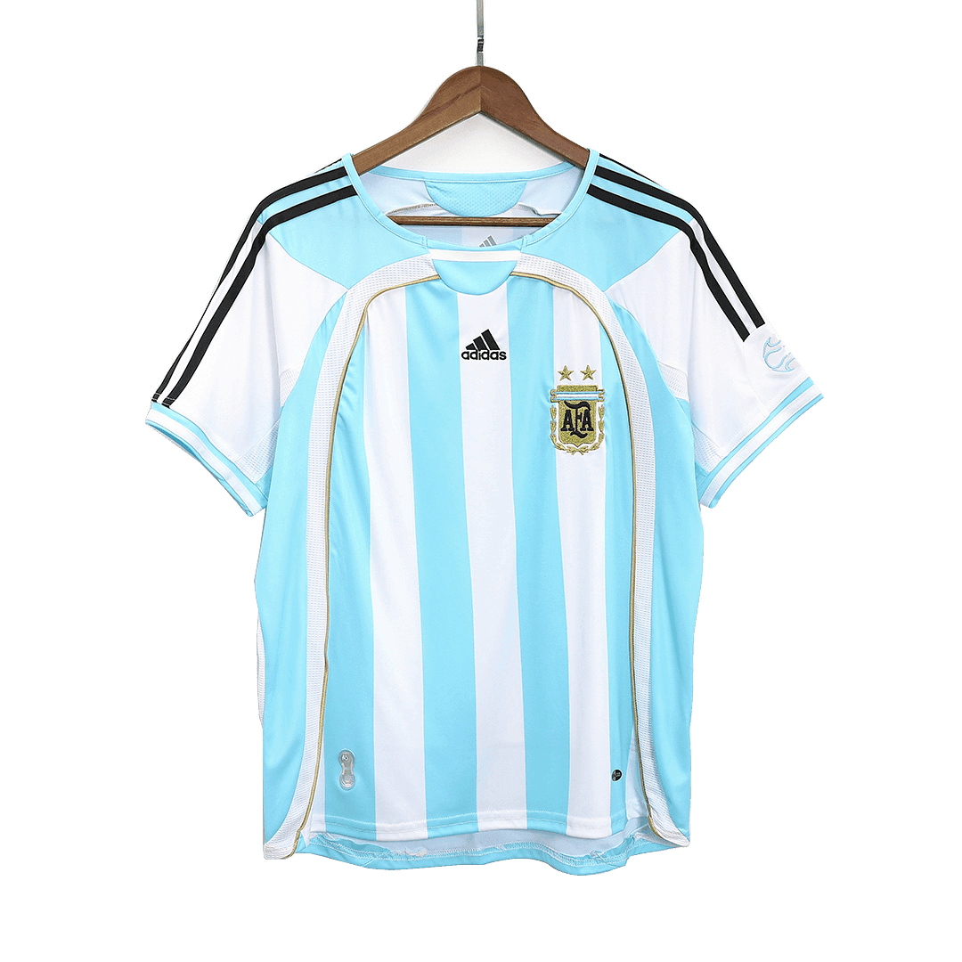 Męska Koszulka Retro Domowa Argentina 2006 - Topowe Koszulki Pilkarskie Sklep Internetowy