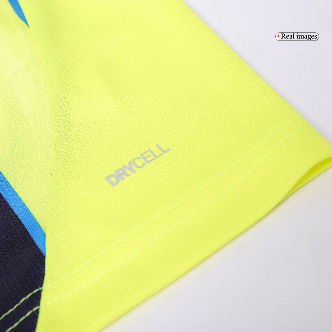 Komplet wyjazdowych koszulek piłkarskich Manchester City (koszula + spodenki) 2024/25 - Topowe Koszulki Pilkarskie Sklep Internetowy