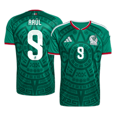 Męska Koszulka Domowa Mexico Raúl #9 World Cup 2026
