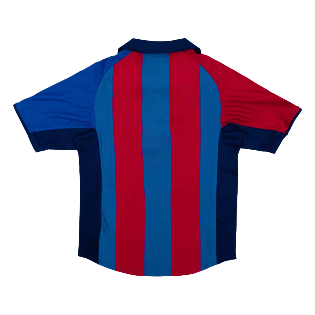 Koszulka Retro Domowa Barcelona 2001/02 - Topowe Koszulki Pilkarskie Sklep Internetowy
