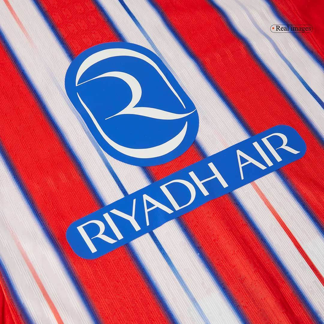 Męska koszulka piłkarska J.ALVAREZ #19 Atletico Madrid Home 2024/25 - Slim Fit - Topowe Koszulki Pilkarskie Sklep Internetowy