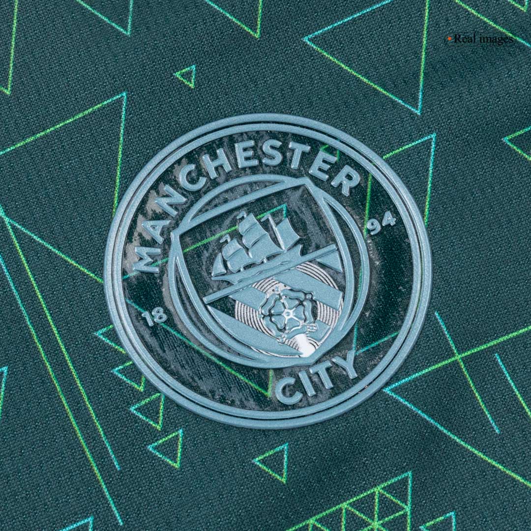 Dziecięcy Zestaw Manchester City (Koszulka+Spodenki) 2025/26