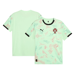 Męska Koszulka Wyjazdowa Portugalia 2025 Zielona - Women's Euro - Topowe Koszulki Pilkarskie Sklep Internetowy