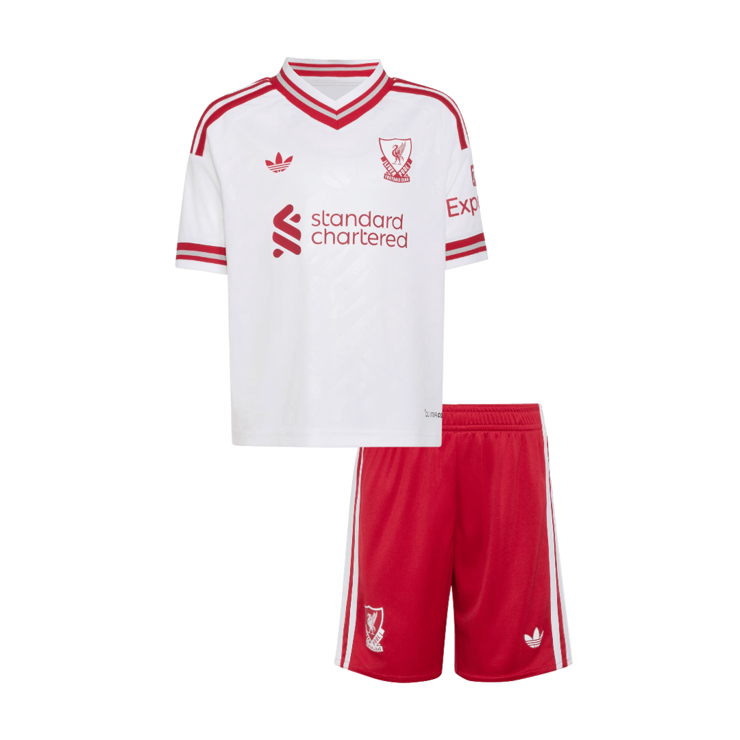 Dziecięcy zestaw Liverpoolu wyjazdowa 2026/27