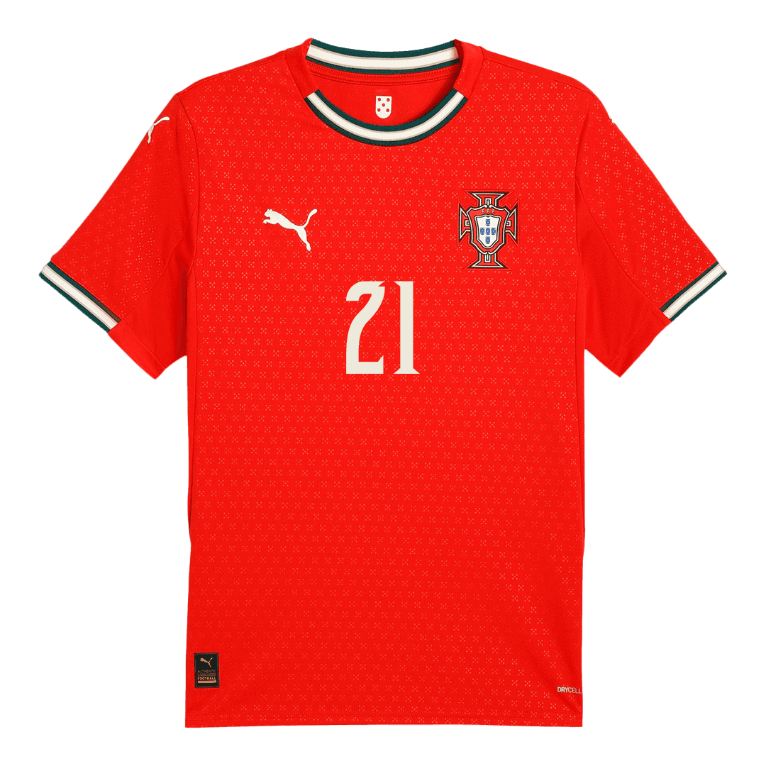 Męska Koszulka Domowa Portugalia DIOGO J. #21 2025 - Topowe Koszulki Pilkarskie Sklep Internetowy
