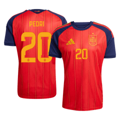 Męska koszulka Hiszpanii domowa PEDRI #20 - Mundial 2026 [PREMIUM]