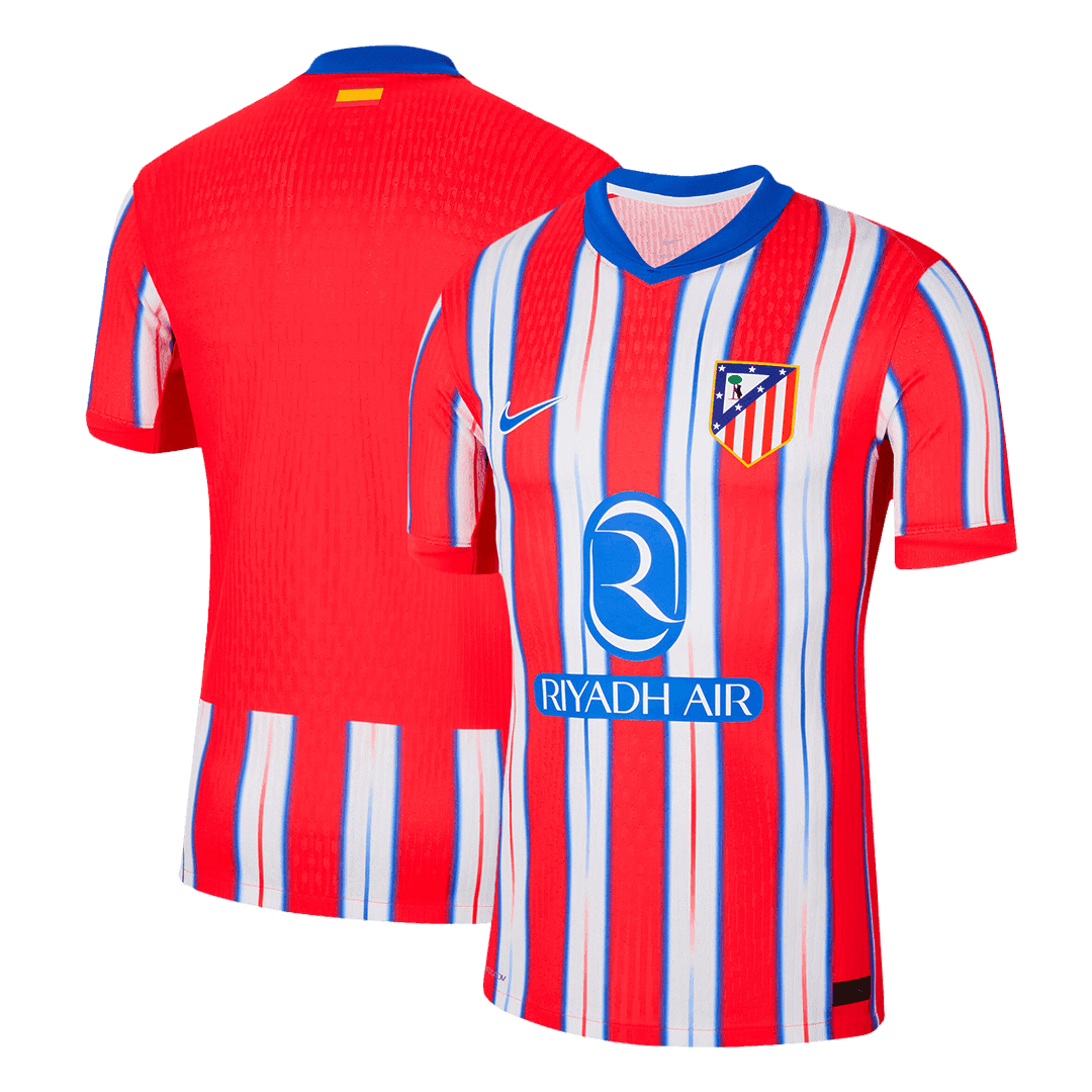 Męska domowa koszulka piłkarska Atletico Madryt w wersji dla graczy 2024/25 - Slim Fit - Topowe Koszulki Pilkarskie Sklep Internetowy