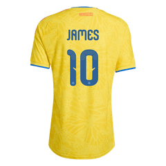 Męska Koszulka Domowa Colombia JAMES #10 Wersja Piłkarska World Cup 2026 - Slim Fit