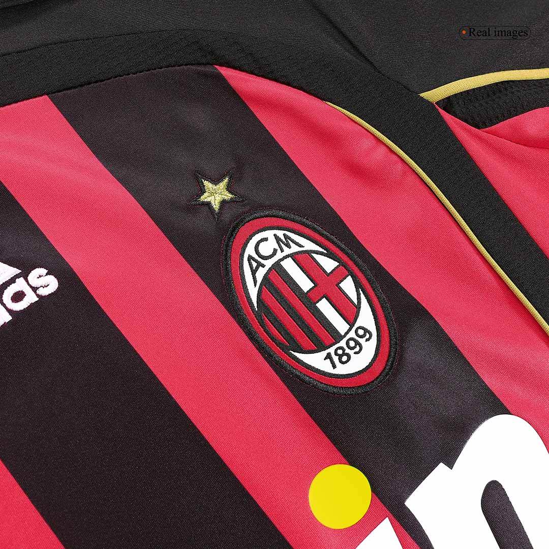Męska koszulka piłkarska z długim rękawem Retro KAKA' #22 2006/07 AC Milan Home - Topowe Koszulki Pilkarskie Sklep Internetowy