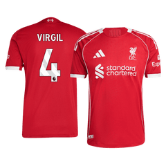 Męska Koszulka Domowa Liverpool VIRGIL #4 Wersja Piłkarska 2025/26 - Slim Fit - Topowe Koszulki Pilkarskie Sklep Internetowy
