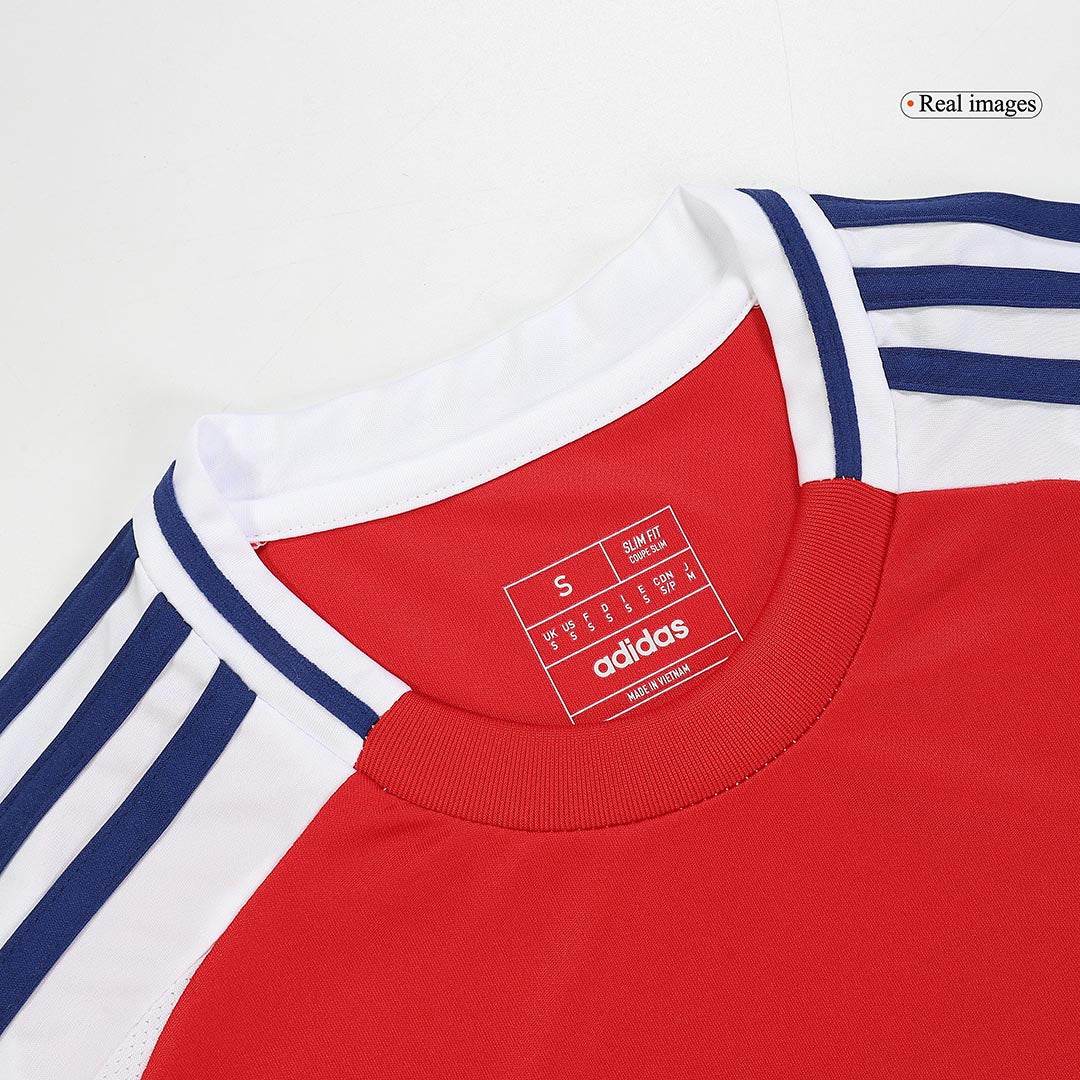 Męska Wysokiej jakości zestaw koszulek piłkarskich Arsenal Home (koszulka + spodenki) 2024/25 - Topowe Koszulki Pilkarskie Sklep Internetowy