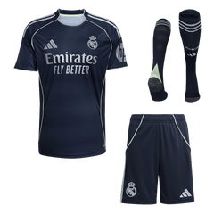 Męski Zestaw Wyjazdowa Real Madrid (Koszulka + Spodenki + Skarpety) 2025/26 [PREMIUM]