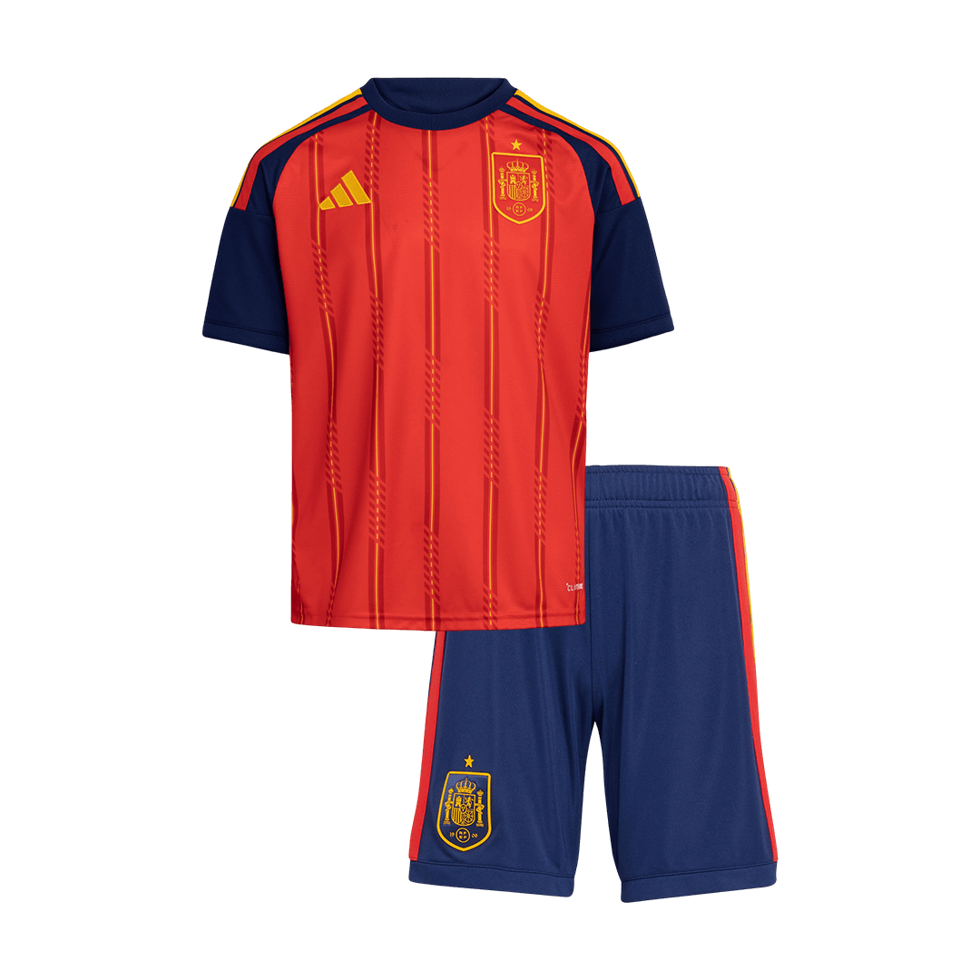 Dziecięcy Zestaw Domowa Spain (Koszulka+Spodenki) World Cup 2026