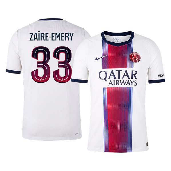 Męska koszulka PSG wyjazdowa ZAÏRE-EMERY #33 wersja zawodnicza 2026/27