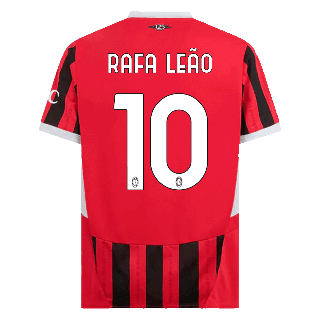 Męska domowa koszulka piłkarska RAFA LEÃO nr 10 AC Milan 2024/25 - Topowe Koszulki Pilkarskie Sklep Internetowy