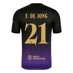 Męska koszulka Barcelony wyjazdowa F. DE JONG #21 2026/27 - UCL