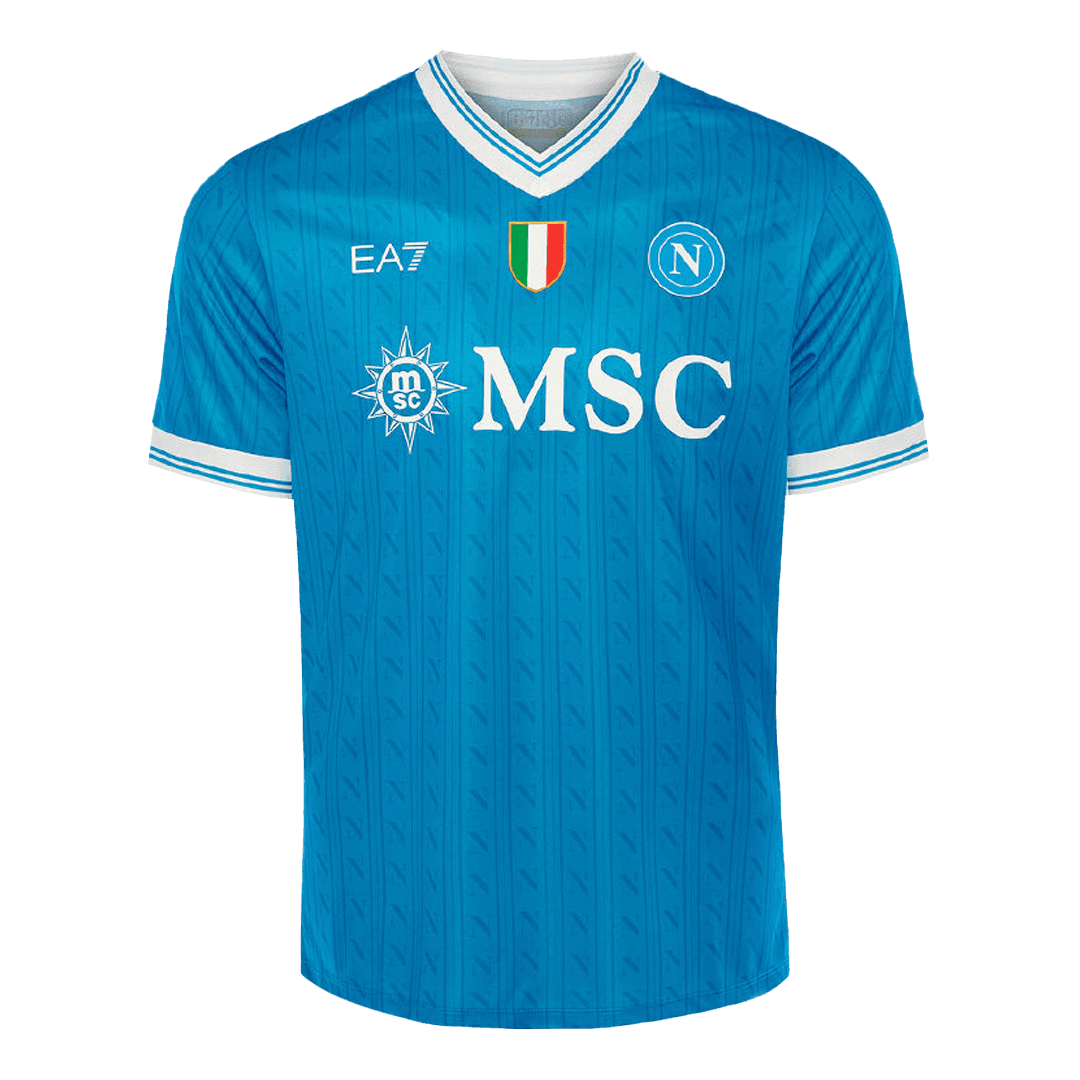Męska Koszulka Domowa Napoli 2025/26 - Topowe Koszulki Pilkarskie Sklep Internetowy