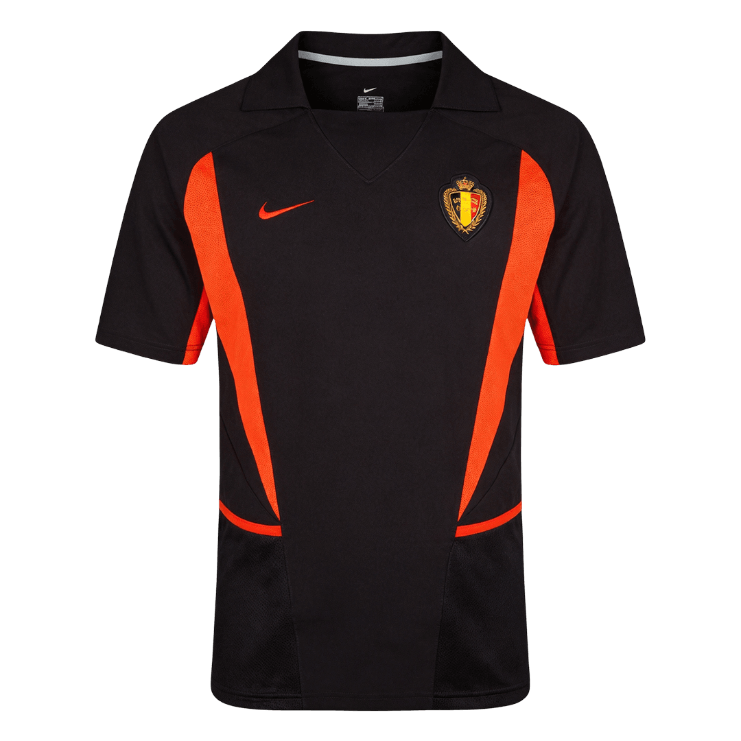 Męska koszulka Belgii wyjazdowa Retro - Mundial 2002