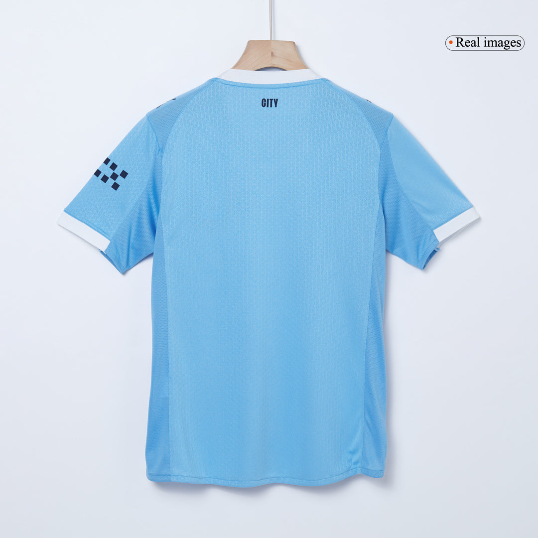 Męska Koszulka Domowa Manchester City REIJNDERS #4 Wersja Piłkarska 2025/26 - Slim Fit