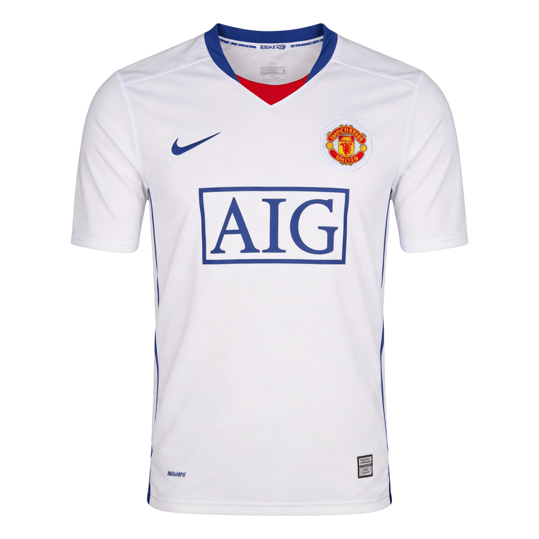 Męska Koszulka Retro Wyjazdowa Manchester United 2008/09