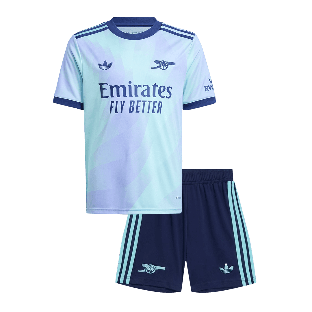 Dziecięcy Trzeci Strój Wyjazdowy Arsenal 2024/25 (Koszulka + Spodenki) - Topowe Koszulki Pilkarskie Sklep Internetowy