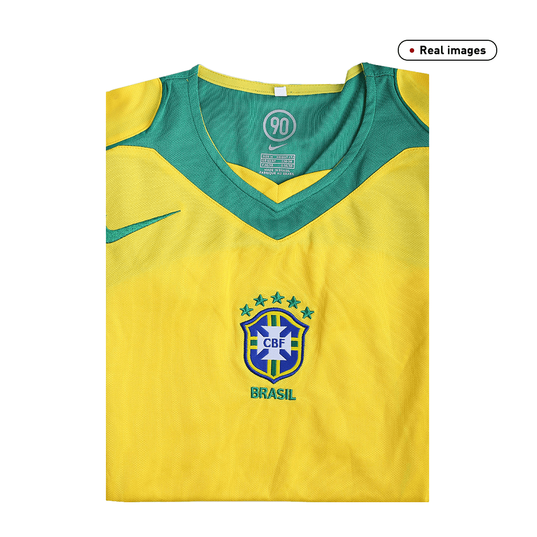 Męska Koszulka Retro Domowa Brazil 2004 - Topowe Koszulki Pilkarskie Sklep Internetowy