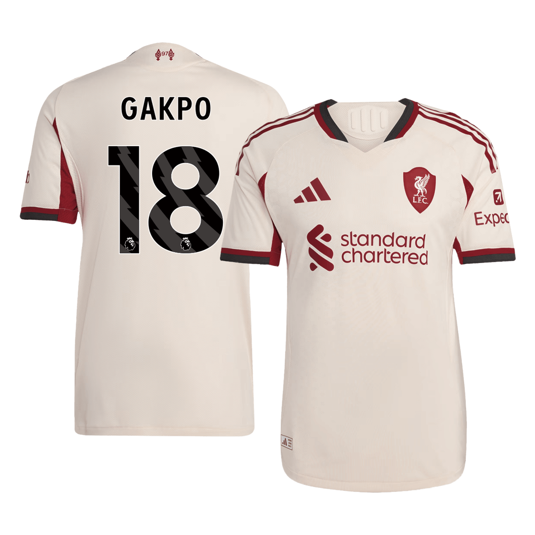 Liverpool GAKPO #18 Auswärtstrikot für Herren 2025/26 – Slim Fit