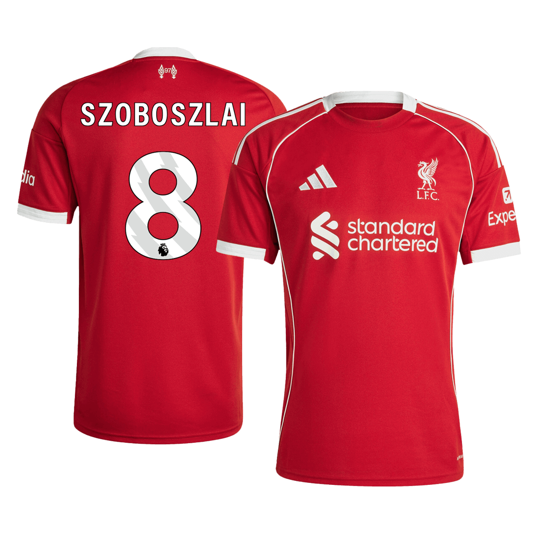 Męska Koszulka Domowa Liverpool SZOBOSZLAI #8 2025/26