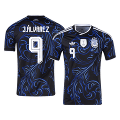 Męska koszulka Argentyny wyjazdowa J. ÁLVAREZ #9 - Mundial 2026