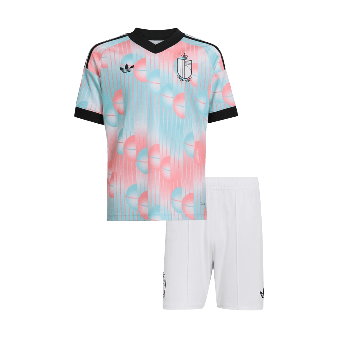 Dziecięcy Zestaw Wyjazdowa Belgium (Koszulka+Spodenki) World Cup 2026