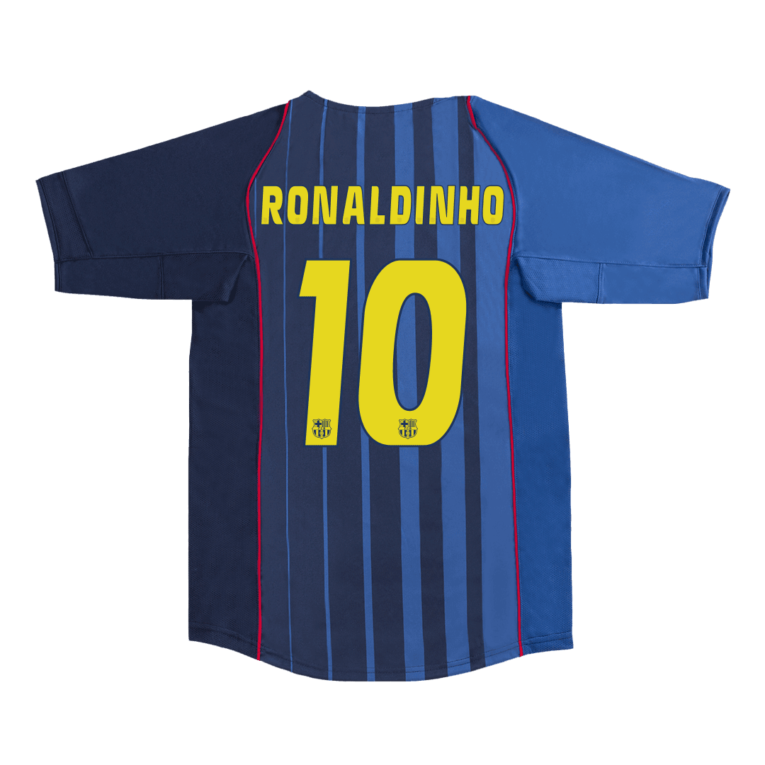 Koszulka Retro Wyjazdowa Barcelona RONALDINHO #10 2004/05 - Topowe Koszulki Pilkarskie Sklep Internetowy