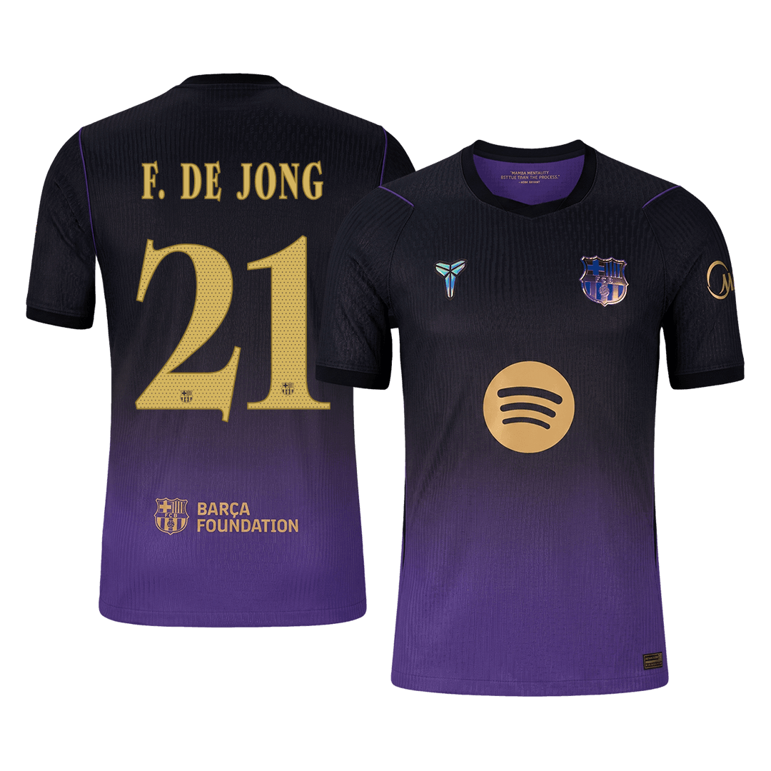 Męska koszulka Barcelony wyjazdowa F. DE JONG #21 wersja zawodnicza 2026/27 - UCL