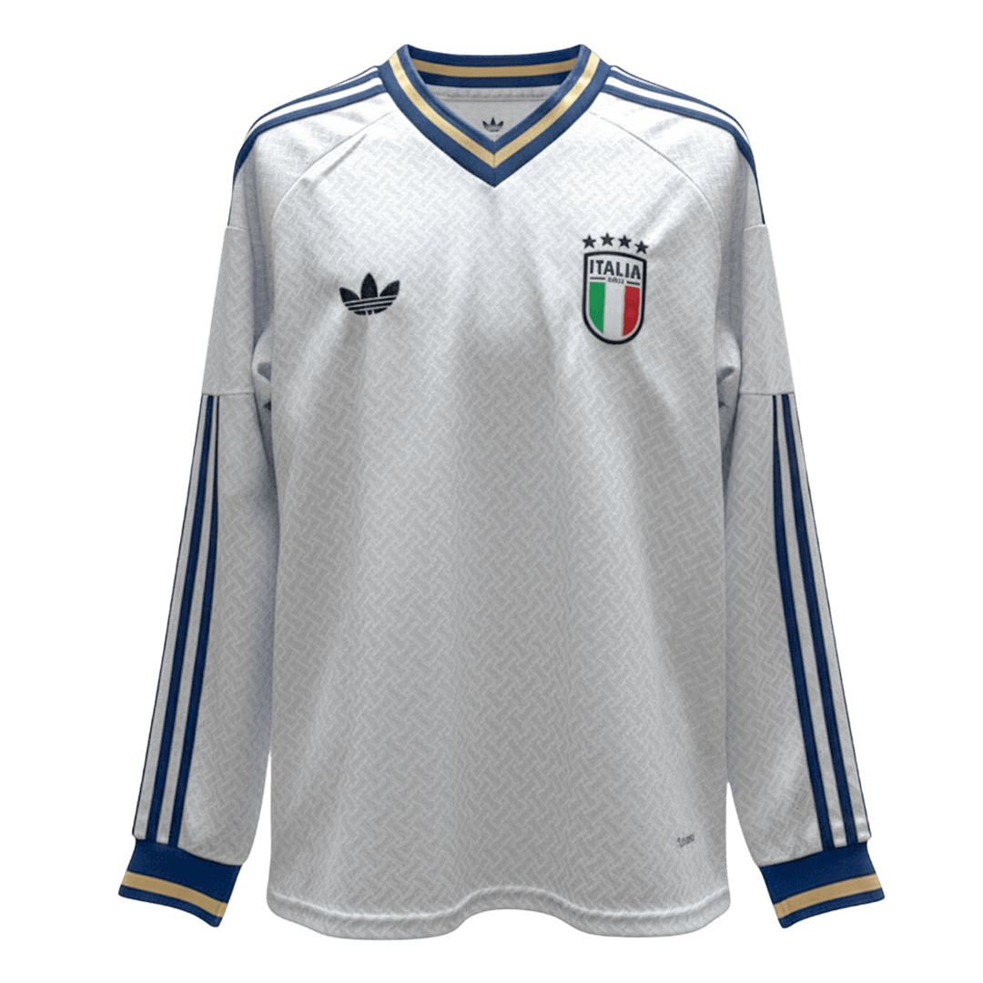 Męska Koszulka Wyjazdowa Italy 2026 z Długim Rękawem - World Cup
