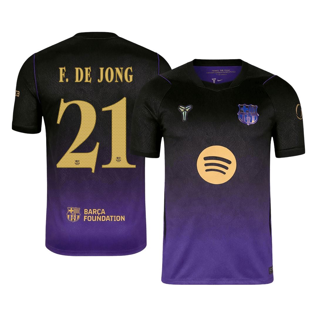 Męska koszulka Barcelony wyjazdowa F. DE JONG #21 2026/27 - UCL