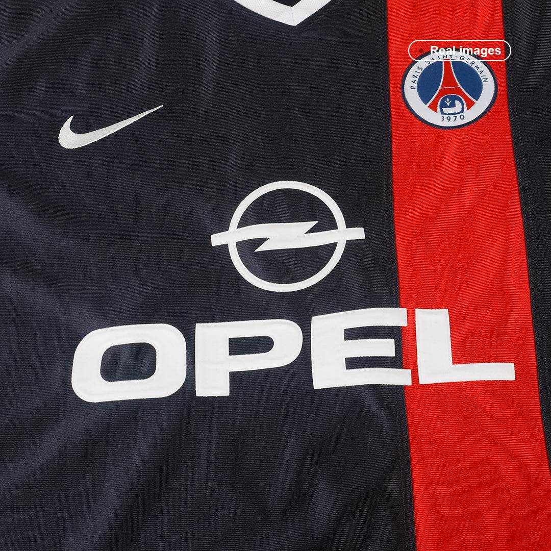 Męska domowa koszulka piłkarska PSG Retro 2001/02 - Topowe Koszulki Pilkarskie Sklep Internetowy